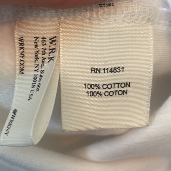 WRK white long sleeved t-shirt. - Picture 3 of 3